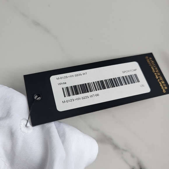 OVO Nylon White Sports Cap Adjustable Reflective Strap Hat - Picture 5 of 8